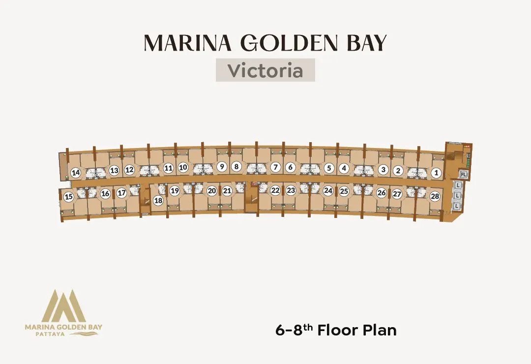 Marina Golden Bay 6-8 Floors plan