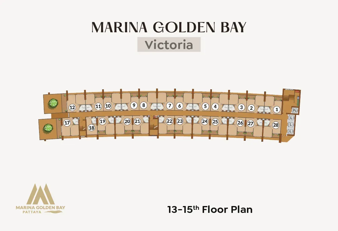Marina Golden Bay 12-15 Floors plan