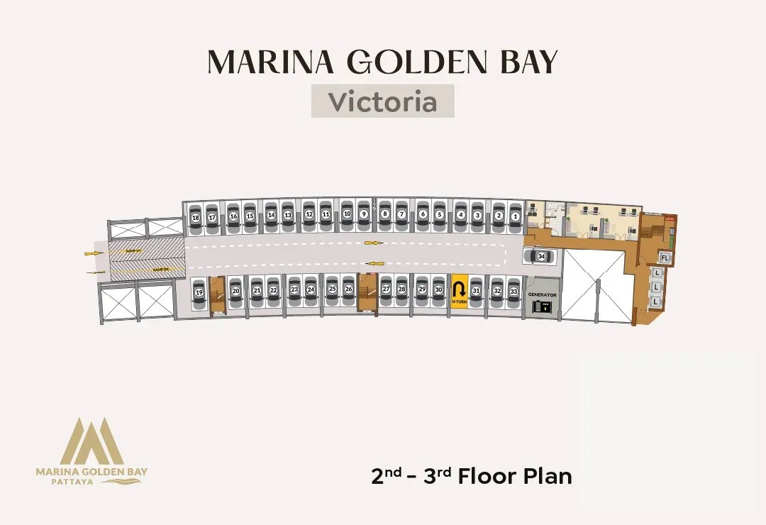 Marina Golden Bay Parking 2-3 Floor plan