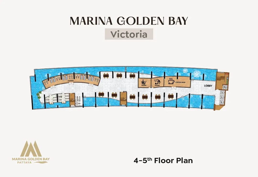 Marina Golden Bay Gym and Spa Floor plan